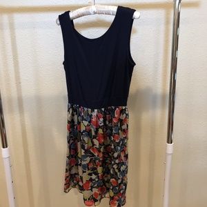 Only Hearts Navy and colorful floral dress
